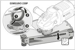 BOSCH EXWS 18V2-230P AKÜLÜ TAŞLAMA MAKİNASI