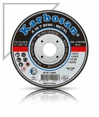 Karbosan (25 Adet)  230 X 1.9 X 22.23 NK -Thinline 910490 Metal Kesme Taşı