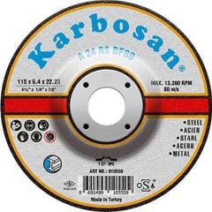 Karbosan (10 Adet)  180x6.4x22.23 NK Metal Taşlama Diski 910570 (A 24 RS BF80)