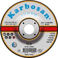 Karbosan (1 Koli 60 Adet)  180x6.4x22.23 NK Metal Taşlama Diski 910570 (A 24 RS BF80)