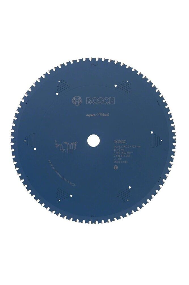 Expert Metal 355x2.6x25.4 mm 80 Diş Elmas Uçlu Metal Kesme Daire Testeresi (2608643062)
