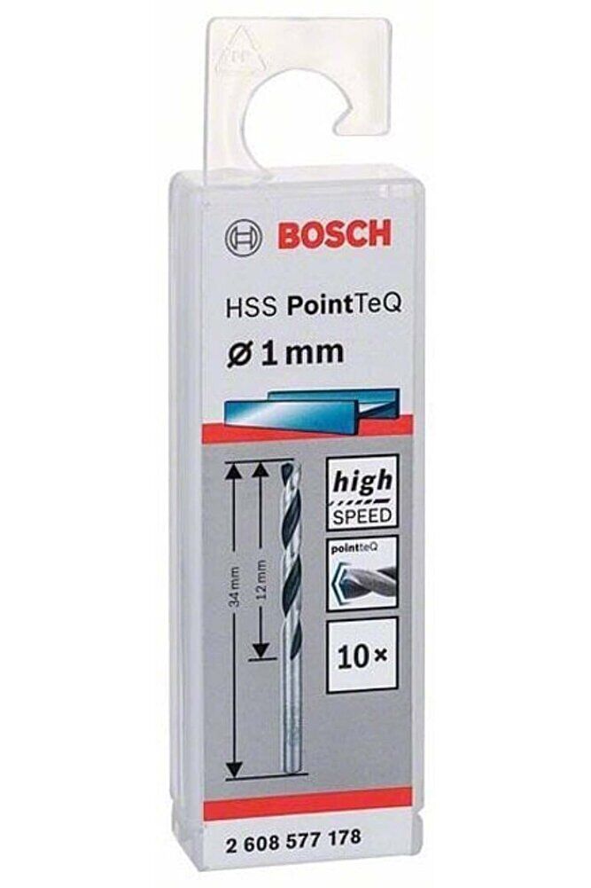 HSS PointTeQ Matkap Uç Metal 1x12x34mm 10 Parça