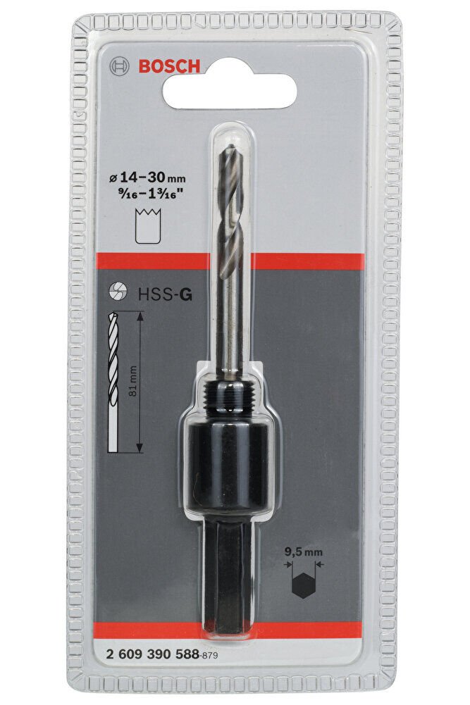 Standart 9,52 mm Hex Panç Adaptör 14-30 mm 2609390588