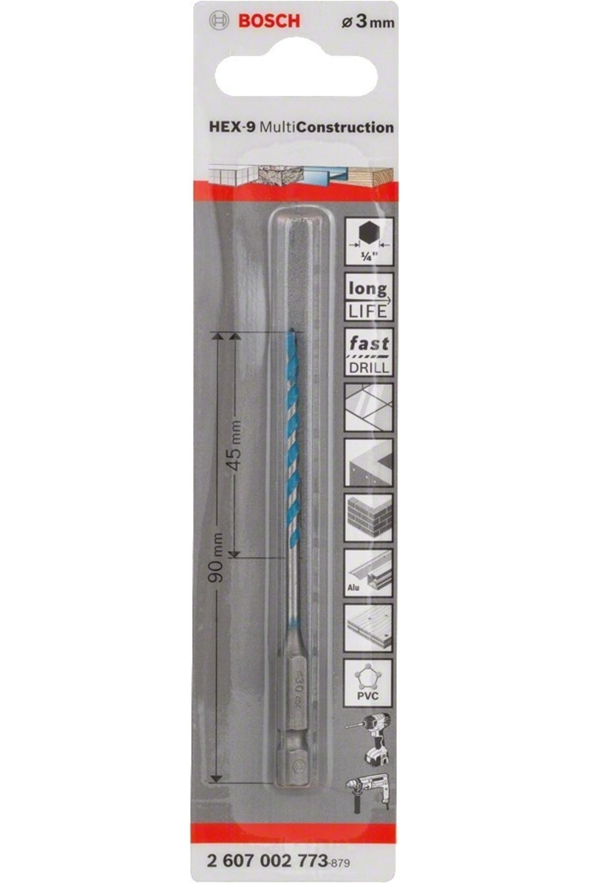 HEX-9 MC 3*90 mm