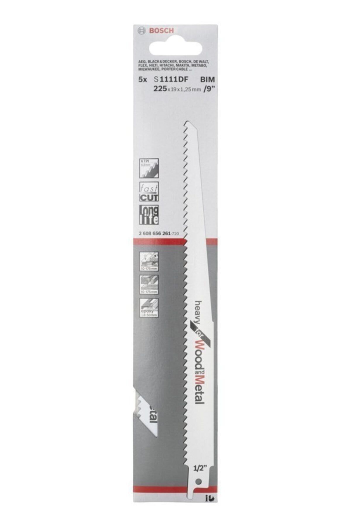 S 1111 DF Heavy for Wood and Metal 5'li