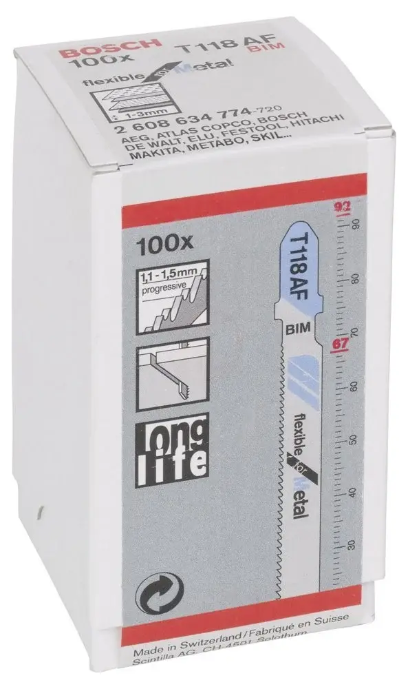 T 118 AF Flexible for Metal 100'lü